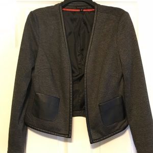 Willi Smith blazer w/faux leather medium
